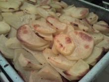 Tepsis krumpli - hordós káposztával