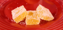 Narancsléből készült házi zselés cukorkák