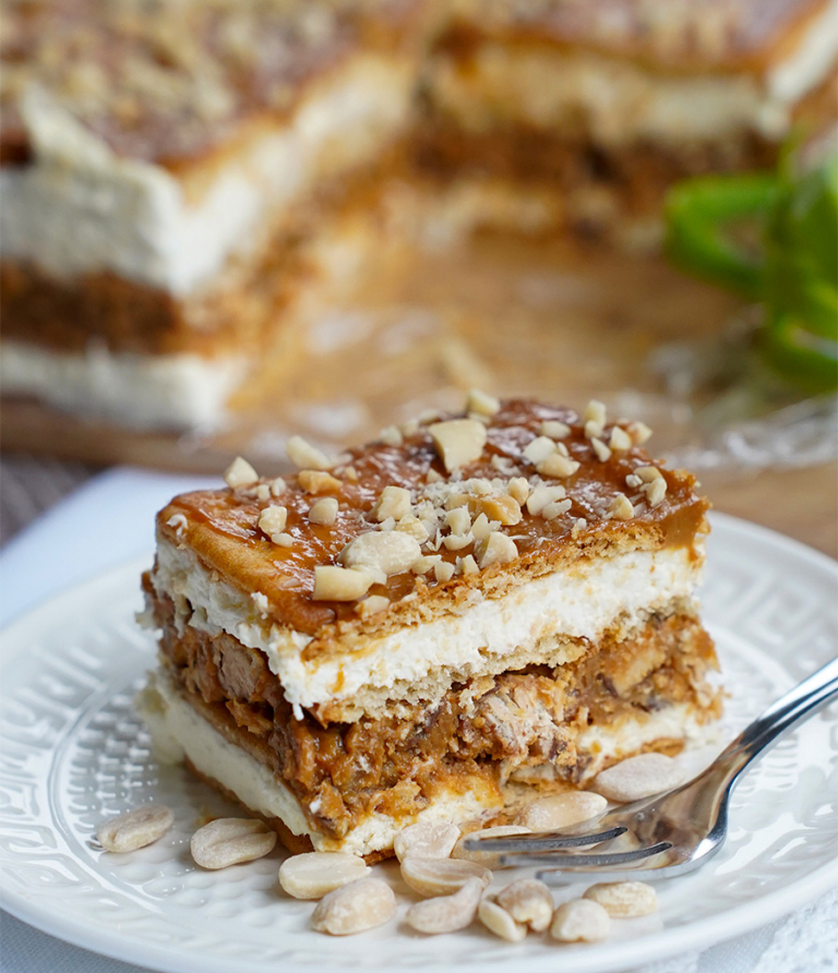 Sütés nélküli karamell torta