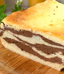 Zebra sajttorta