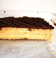 Vaníliás kekszes süti( sütés nélküli )