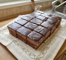 Kávés,diós szelet